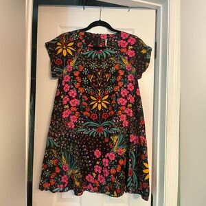 Black Floral pattern dress